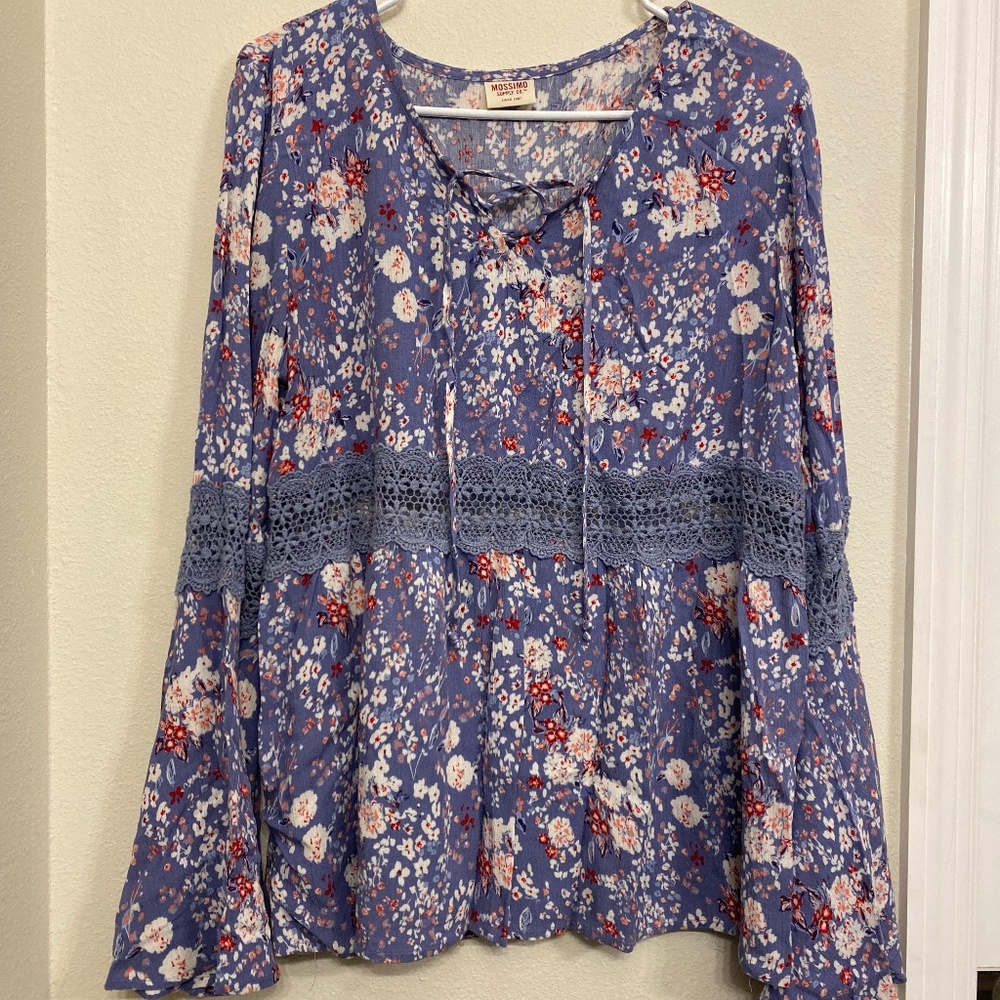 Floral bohemian blouse
